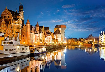 Le vieux port, gdansk, pologne